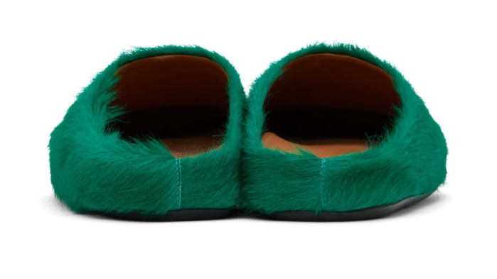 Fussbet Sabot calf-hair slippers
