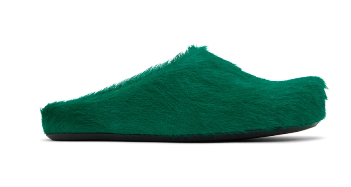 Fussbet Sabot calf-hair slippers