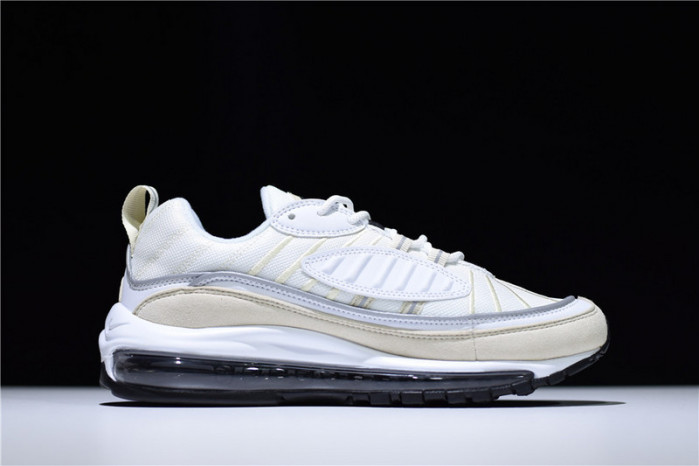 nike air max 98 “fossil” white/black-fossil-reflect silver ah6799-102