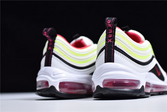 nike air max 97 white rush pink black volt cj9978-100